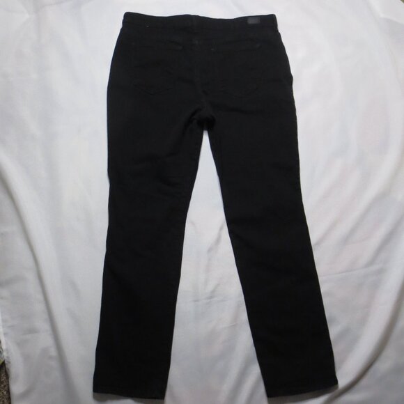 LEE womens JEANS black RELAXED straight leg HIGH RISE plus WESTERN SIZE 18 LONG - Picture 8 of 10